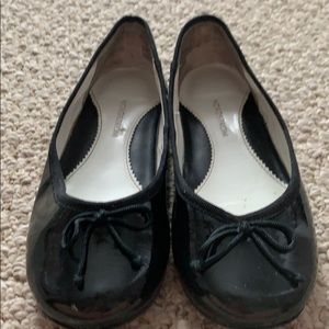 Nordstrom girls black patent leather ballet flats
